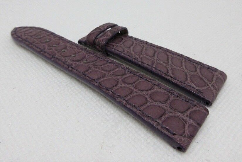 New Chopard 18mm Purple Alligator Strap OEM