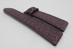 New Chopard 18mm Purple Alligator Strap OEM