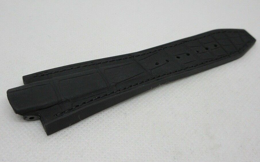 Girard Perregaux Sea Hawk Black Alligator Strap Rubber OEM Genuine 1 Piece
