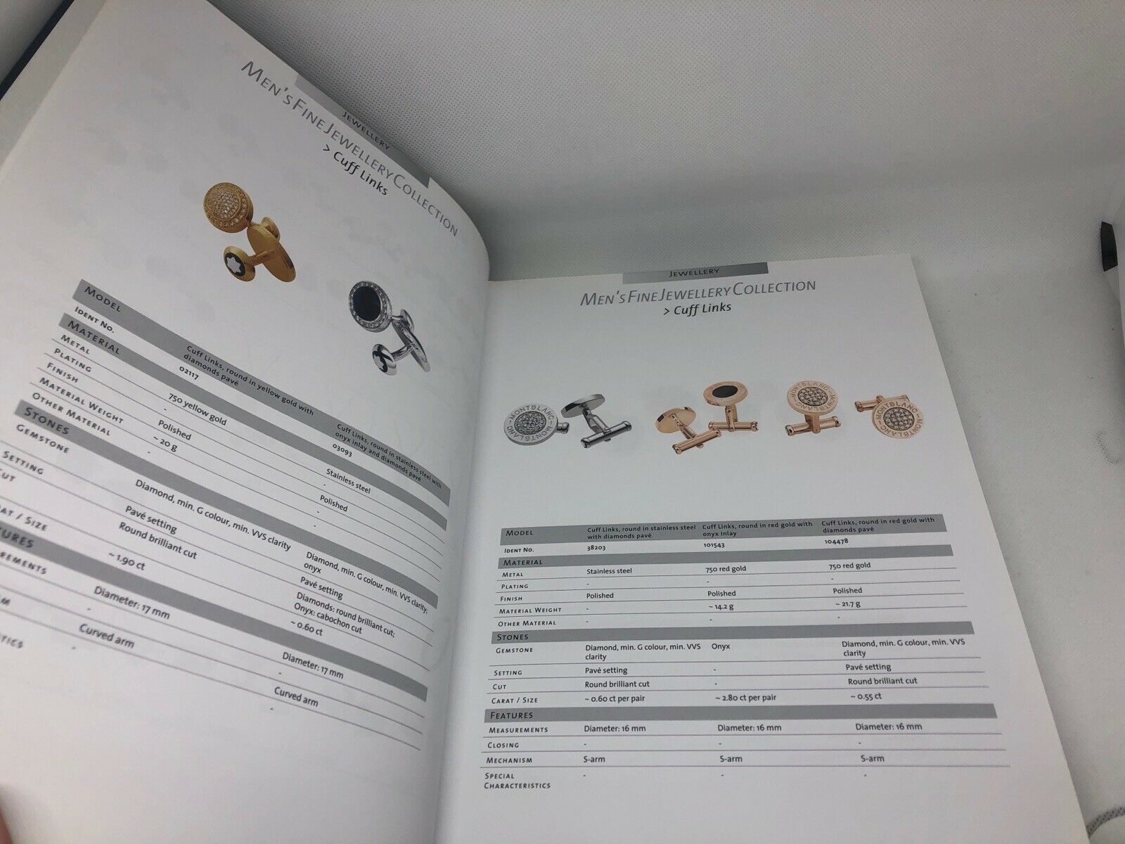 Montblanc Jewelry Collection Manual Book Guide Hardcover
