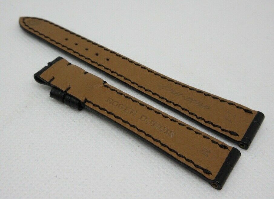 New Roger Dubuis 14mm Black Alligator Strap OEM Genuine