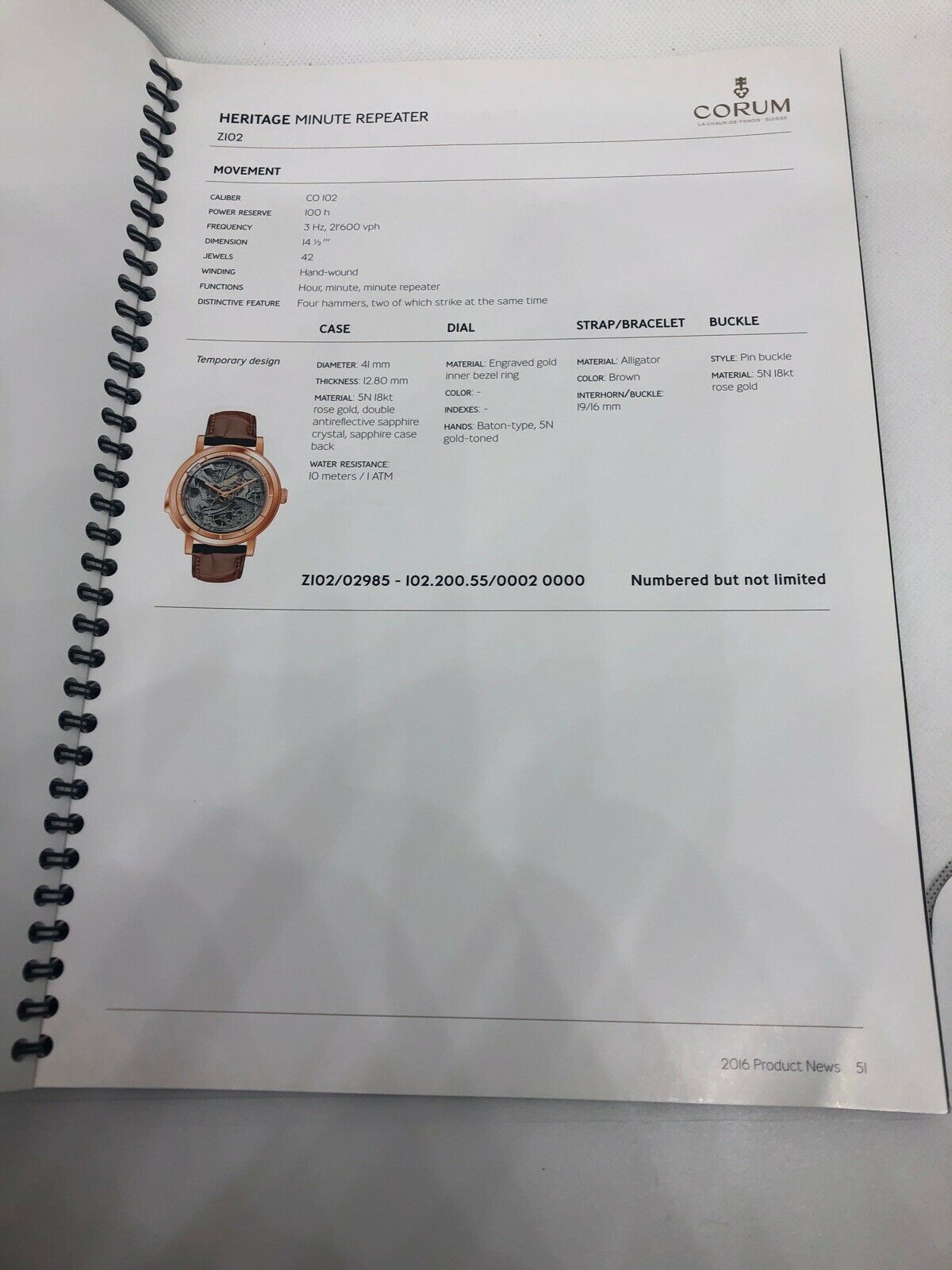 Corum Watch Manual Guide Dealer Book 2016 2017 Catalog