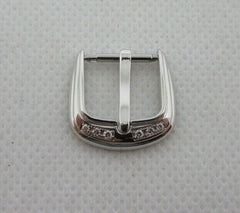 New Franck Muller 12mm 18k White Gold Diamond Tang Buckle OEM Genuine