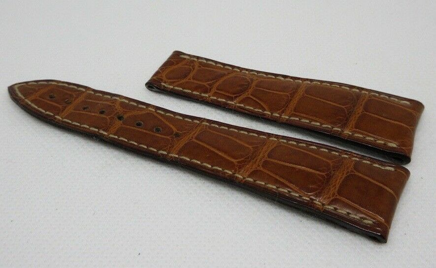 Blancpain 20mm Brown Alligator Strap OEM Genuine XS Short Size