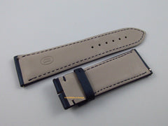 New Parmigiani 22mm Blue Silk Leather Strap OEM Short Size