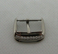 New Franck Muller 16mm 18k White Gold Diamond Tang Buckle OEM Genuine