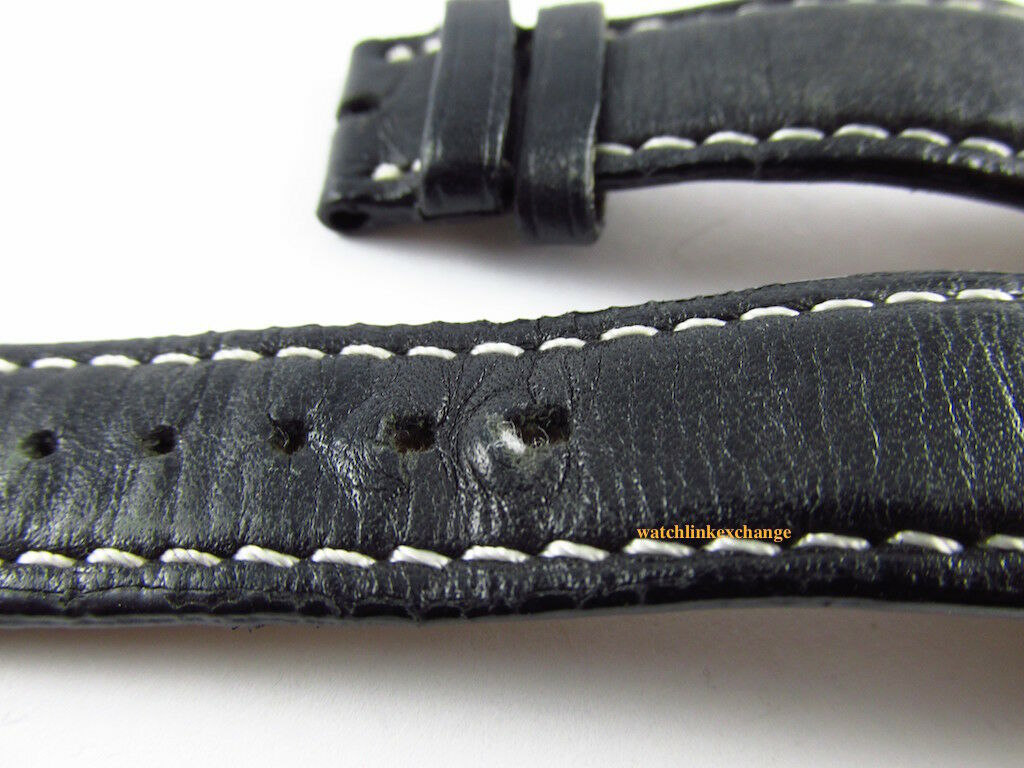 Audemars Piguet Millenary 24mm Black Leather Strap White Stitch OEM