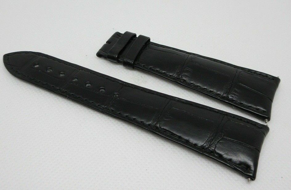 New Roger Dubuis 25mm Black Alligator Strap OEM MG42/44 XL Size