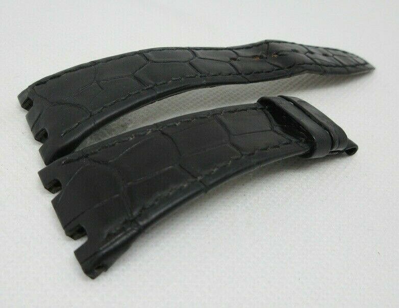 Audemars Piguet 26mm Black Alligator Strap OEM Genuine for Royal Oak Offshore