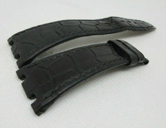 Audemars Piguet 26mm Black Alligator Strap OEM Genuine for Royal Oak Offshore