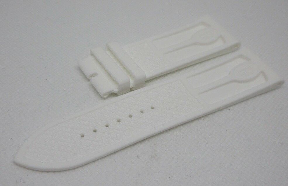 New Parmigiani White Rubber Strap 25mm Brazil