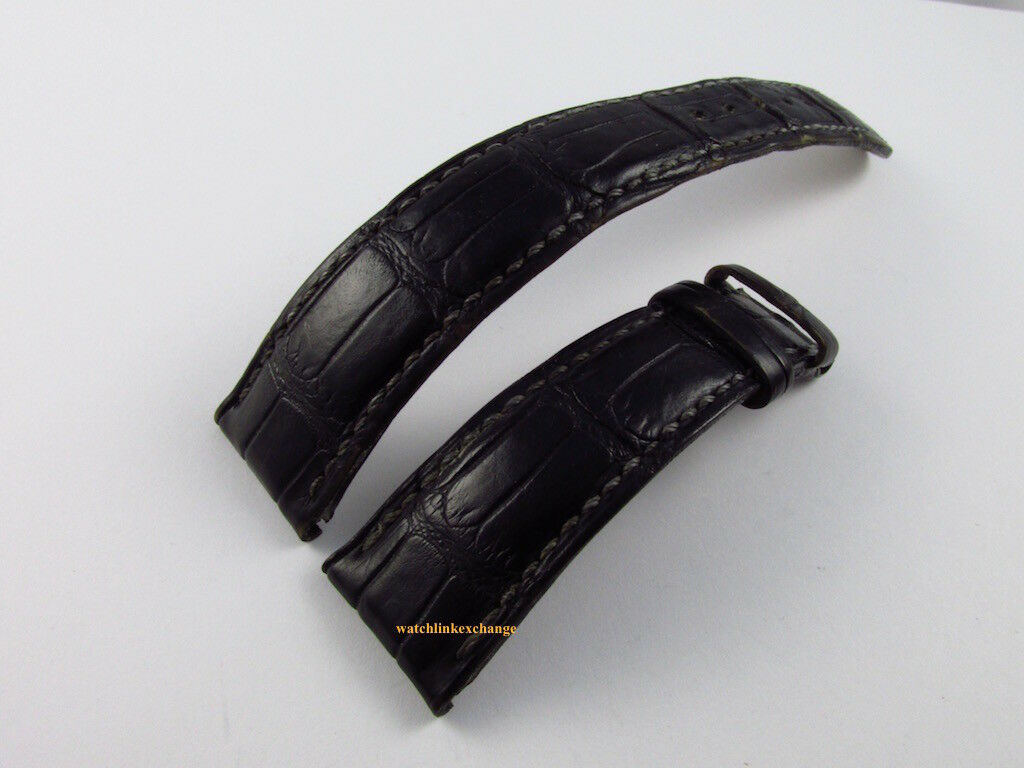 Patek Philippe 20mm Black Alligator Strap OEM Genuine XL