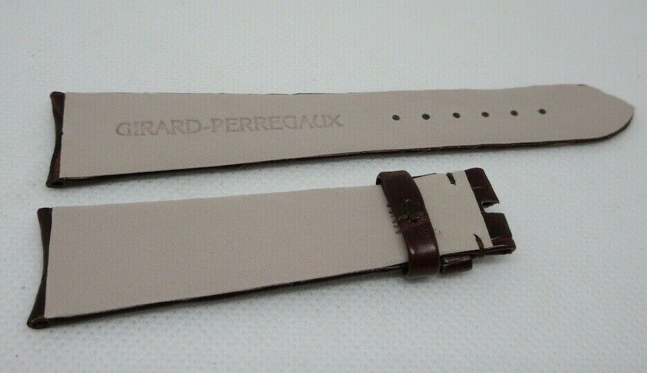 New Girard Perregaux 20mm Brown Alligator Strap OEM Genuine