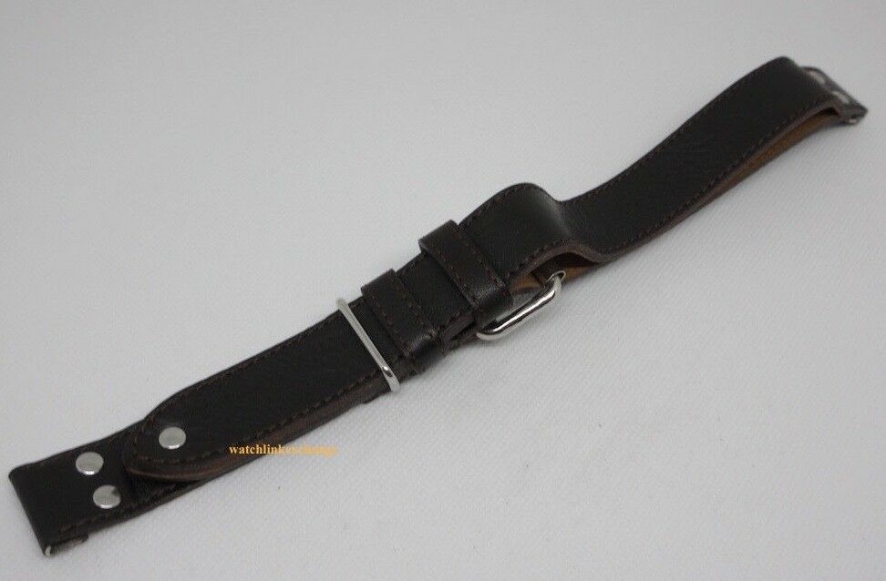 Chronoswiss Timemaster Brown Leather Strap 22mm Stainless Steel Buckle