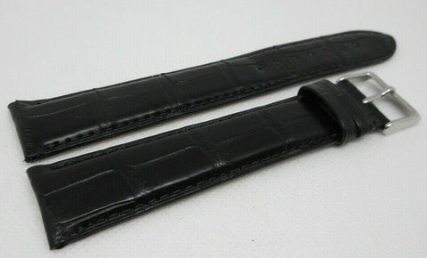 Camille Fournet 22mm Black Alligator Strap Buckle Genuine XXL Size