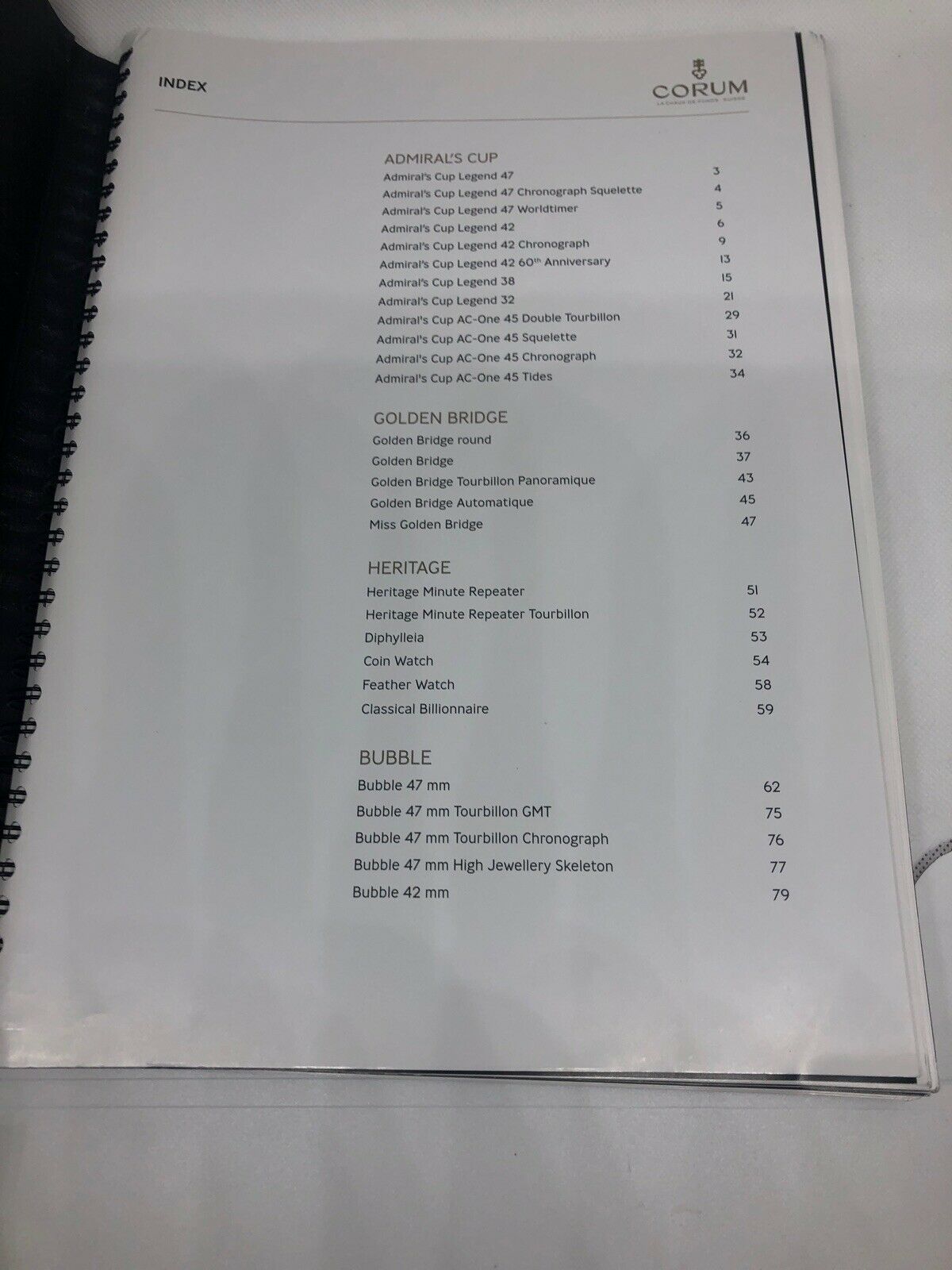 Corum Watch Manual Guide Dealer Book 2016 2017 Catalog