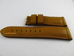 Panerai 24mm Gold Cashmere Calf Leather Strap OEM Tubes
