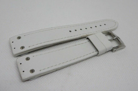 Giuliano Mazzuoli Manometro 18mm White Leather Strap Stainless Steel Buckle