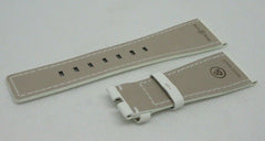 New Bell & Ross 24mm White Leather Strap Glossy OEM Genuine