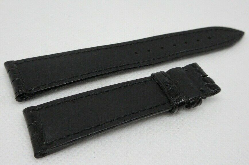 New Blancpain 18mm Black Alligator Strap OEM Genuine