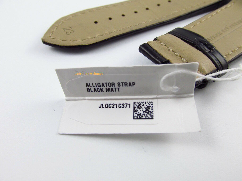 New Jaeger LeCoultre 23mm Black Alligator Strap Short Size OEM