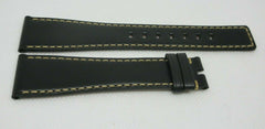 New Bell & Ross Black Leather Strap 24mm OEM Genuine BR S XL Size