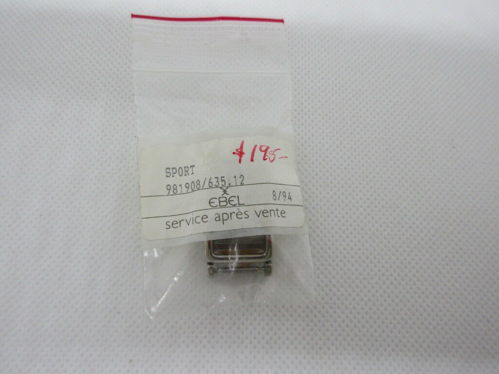 New Ebel 12mm Deployant Buckle Stainless Steel Polished OEM Bag