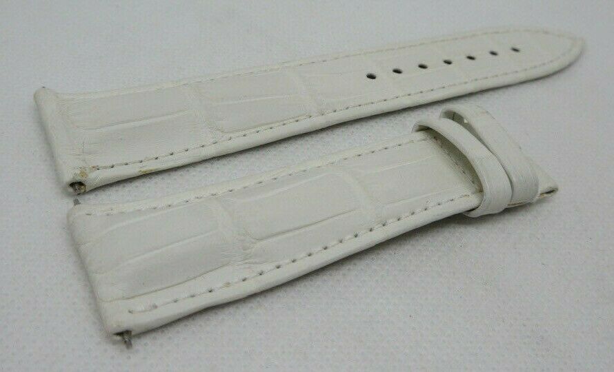New Franck Muller 22mm White Alligator Strap OEM Genuine