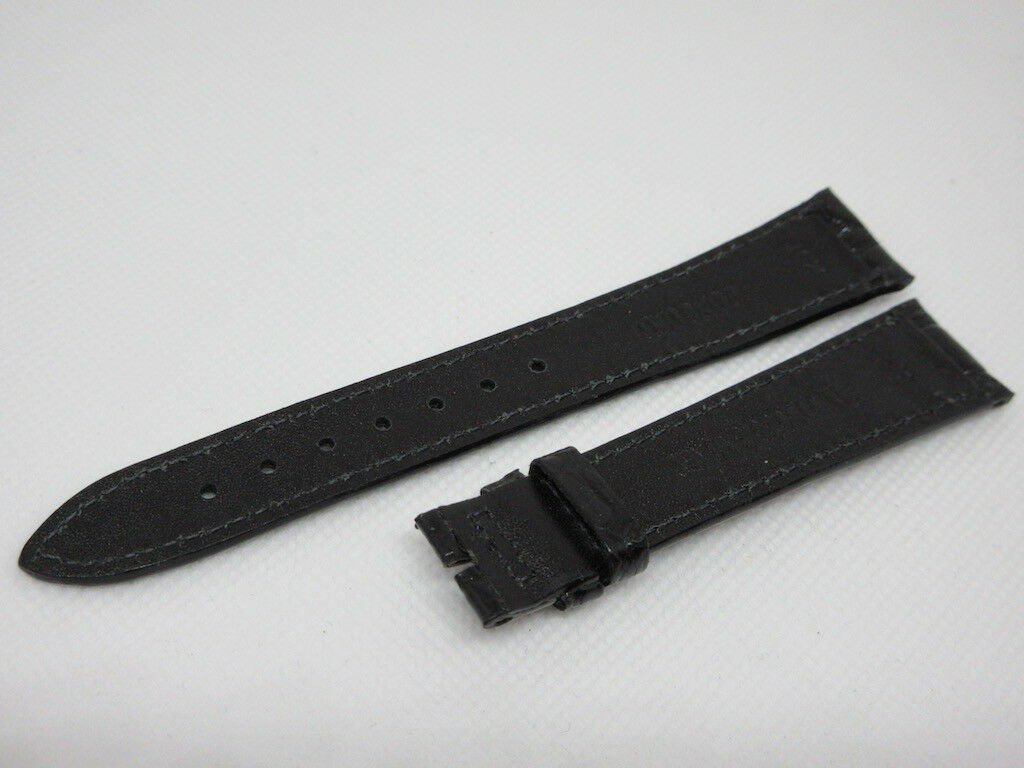 New Concord 18mm Black Alligator Strap OEM