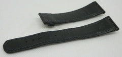 A. Lange & Sohne 20mm Black Alligator Strap OEM Genuine Blue Stitch