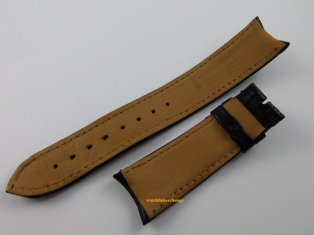 F.P. Journe 20mm Black Alligator Strap for Deployant Buckle OEM