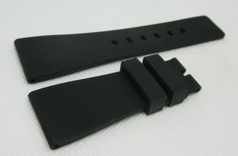 New Bell & Ross 24mm Black Rubber Strap OEM Genuine XS Short Size