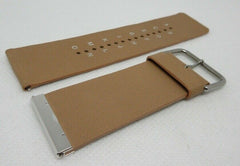 Piaget 24mm Brown Leather Strap Alphabet Stainless Steel Buckle OEM