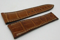 Blancpain 20mm Brown Alligator Strap OEM Genuine Short Size XS