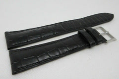 New Camille Fournet 21mm Black Alligator Strap Buckle Genuine