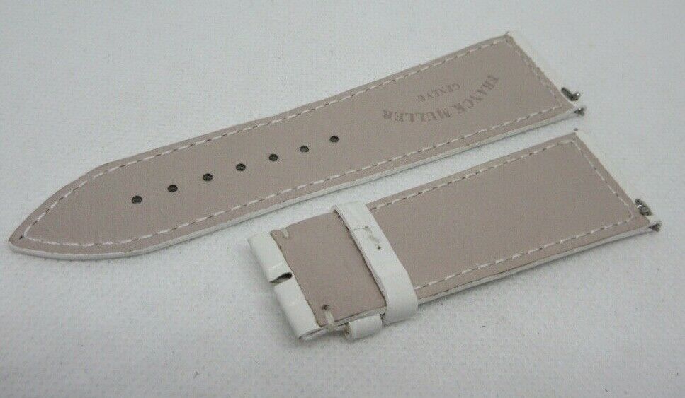 New Franck Muller Master Square 23mm White Alligator Strap 6002M