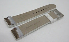 Giuliano Mazzuoli Manometro 18mm White Leather Strap Stainless Steel Buckle