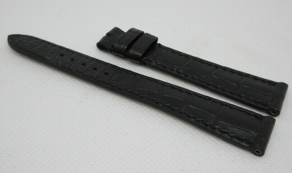 New Roger Dubuis 14mm Black Alligator Strap OEM Genuine