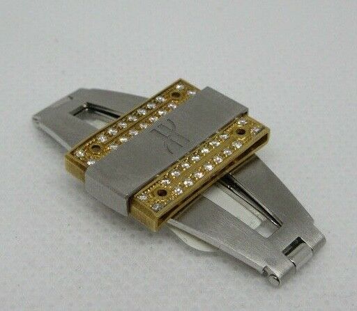 New Hublot Stainless Steel 18k Gold Diamond Deployant Buckle 1520 Series OEM