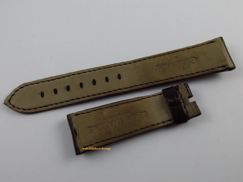 Breguet 20mm Dark Brown Alligator Strap OEM