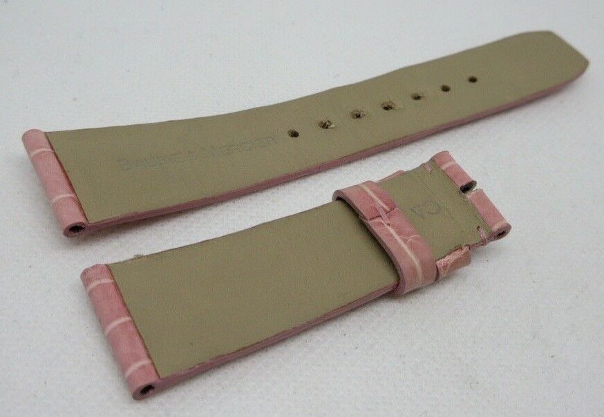 Baume Mercier 21mm Pink Alligator Strap Genuine OEM
