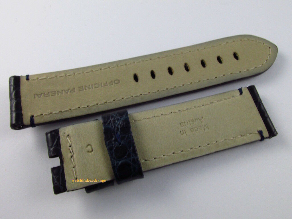 Panerai 22mm Blue Alligator Strap OEM A Series Mare Nostrum