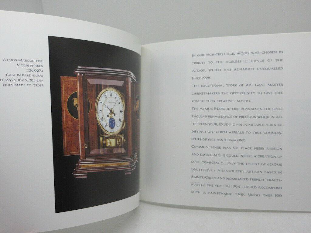 Jaeger LeCoultre Atmos Watch Brochure OEM Genuine with Price List