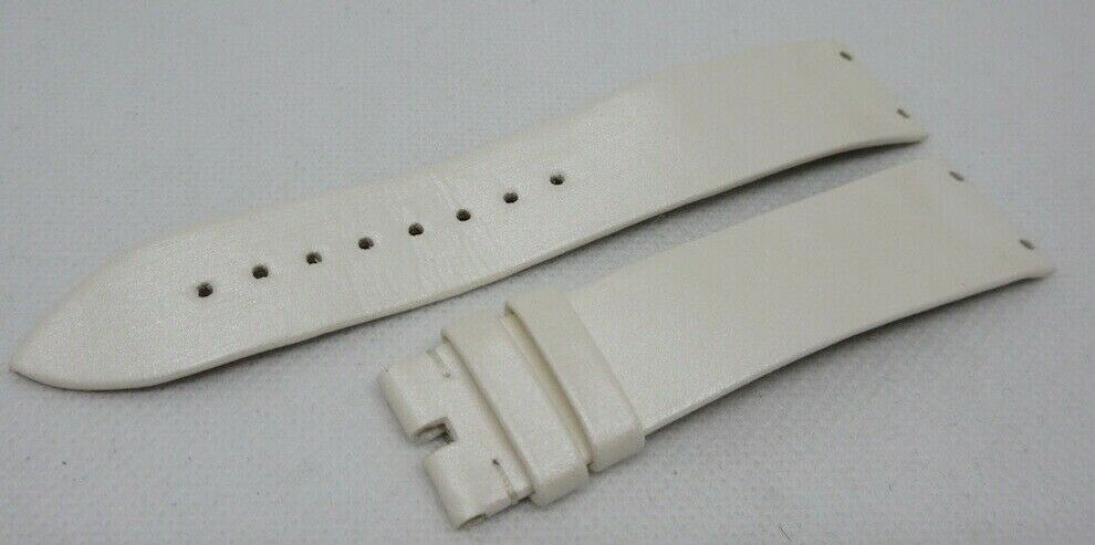 Piaget 20mm White Leather Strap OEM Genuine