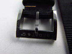 Bedat & Co. 14mm Black Silk Grosgrain Strap Stainless Steel Buckle OEM