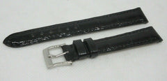 New Camille Fournet 14mm Black Alligator Strap Genuine Steel Buckle Authentic