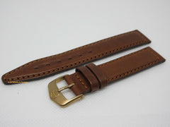 New Tag Heuer 17mm Brown Leather Strap Buckle