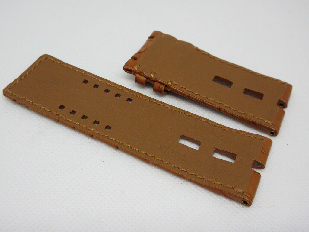 New Roger Dubuis T26 28mm Brown Alligator Strap OEM Genuine