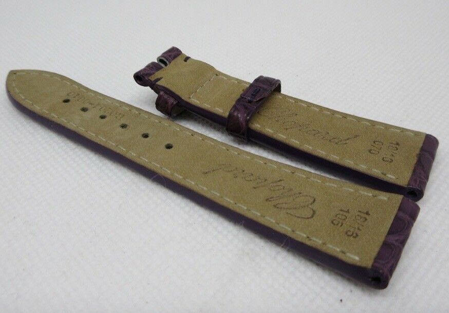 New Chopard 18mm Purple Alligator Strap OEM