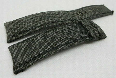 Audemars Piguet Leather Strap 25mm Grey Green Canvas OEM Genuine